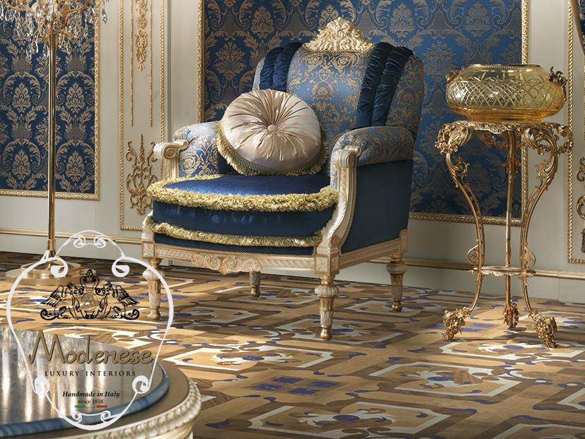 14419 Fabric armchair with armrests