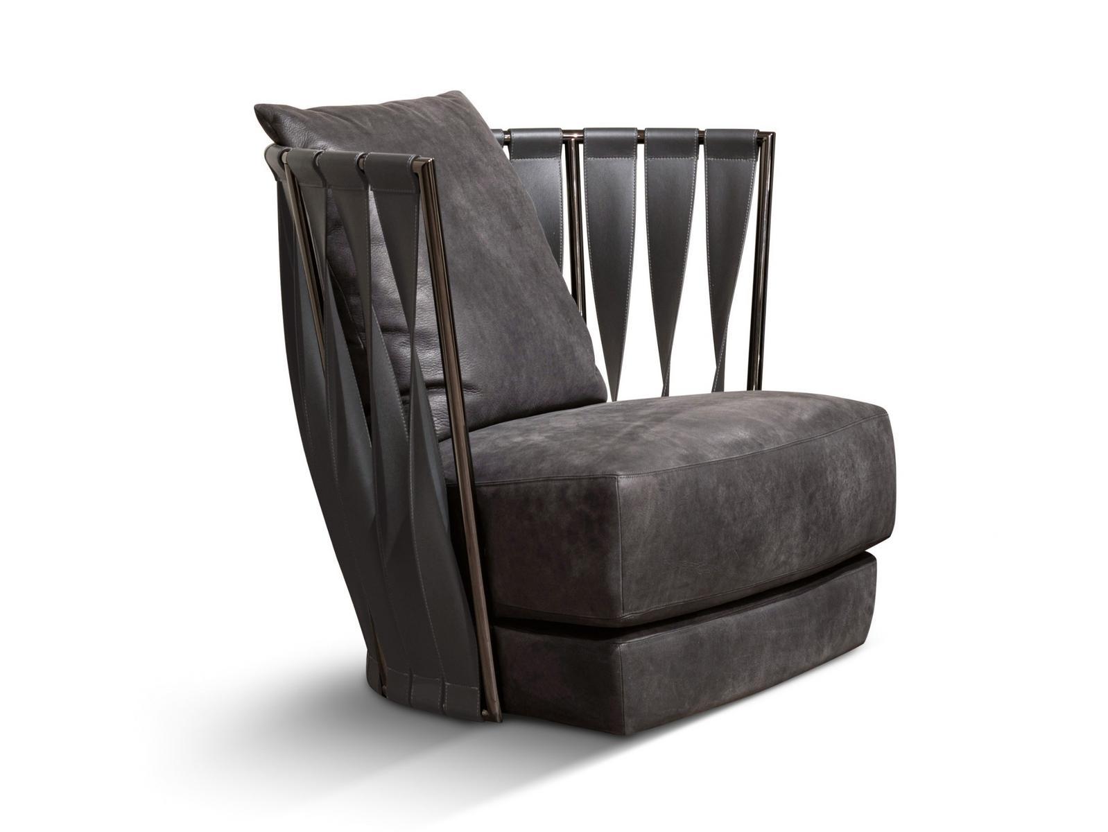 TWIST Velvet armchair