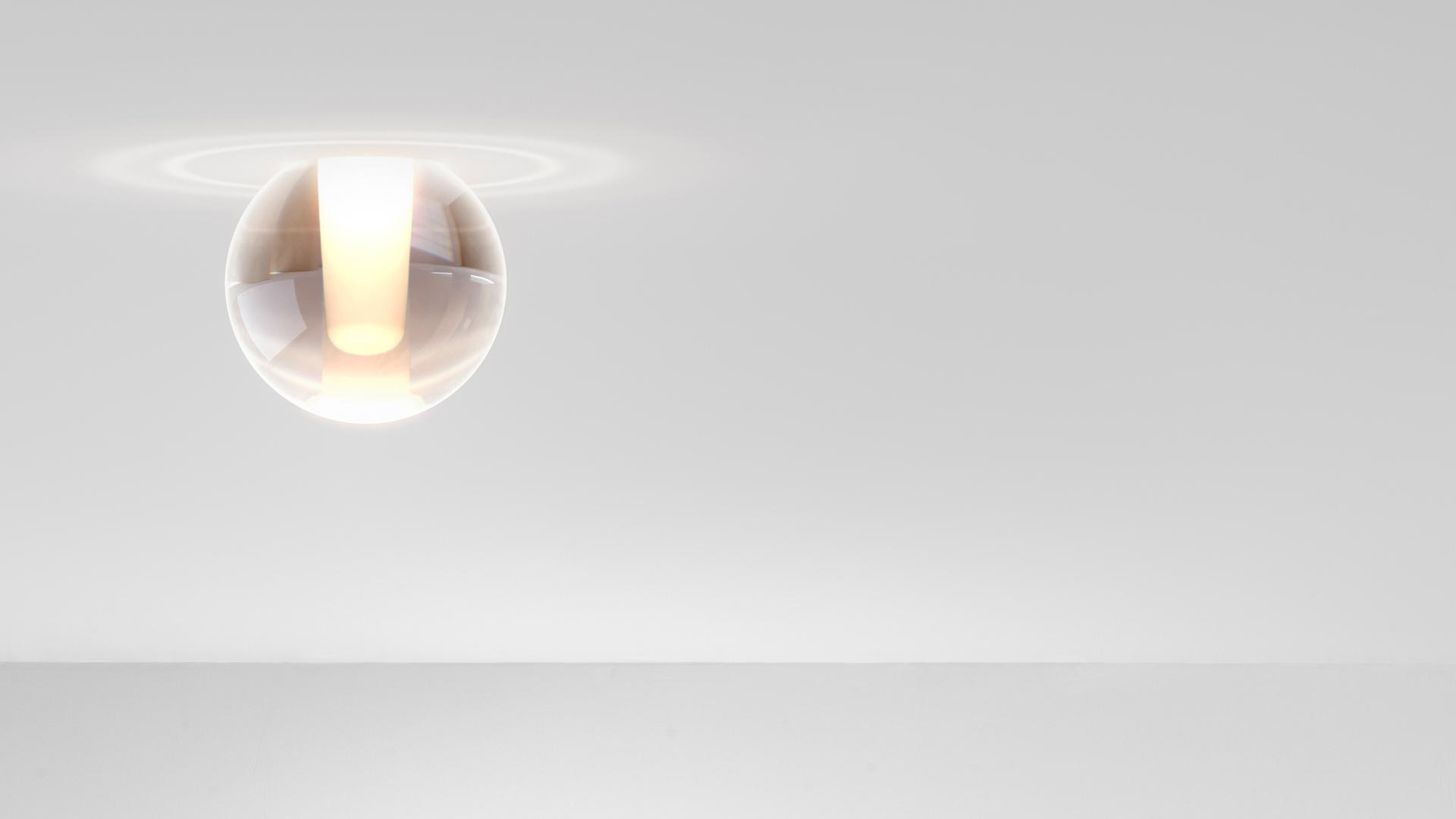 ALASKA BIG TRIMLESS LED semi-inset glass spotlight ALASKA BIG TRIMLESS LED semi-inset glass spotlight