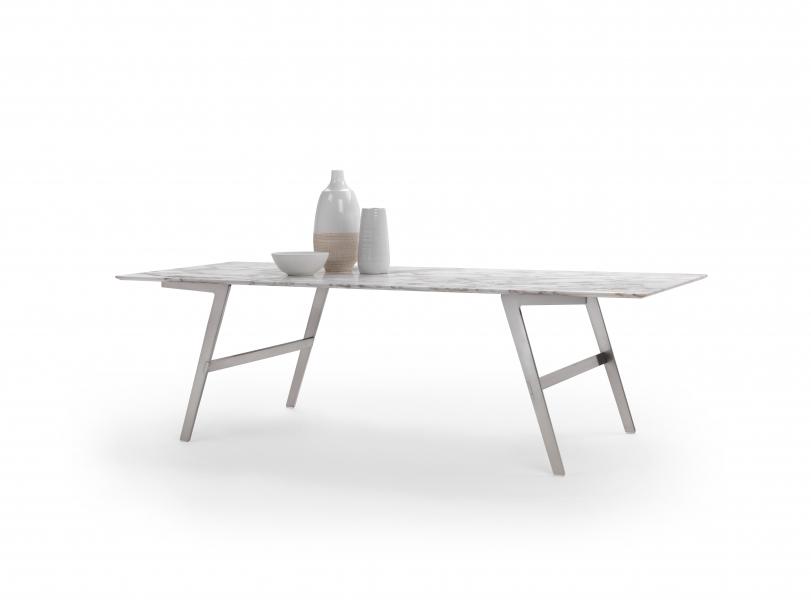 SOFFIO Rectangular marble dining table