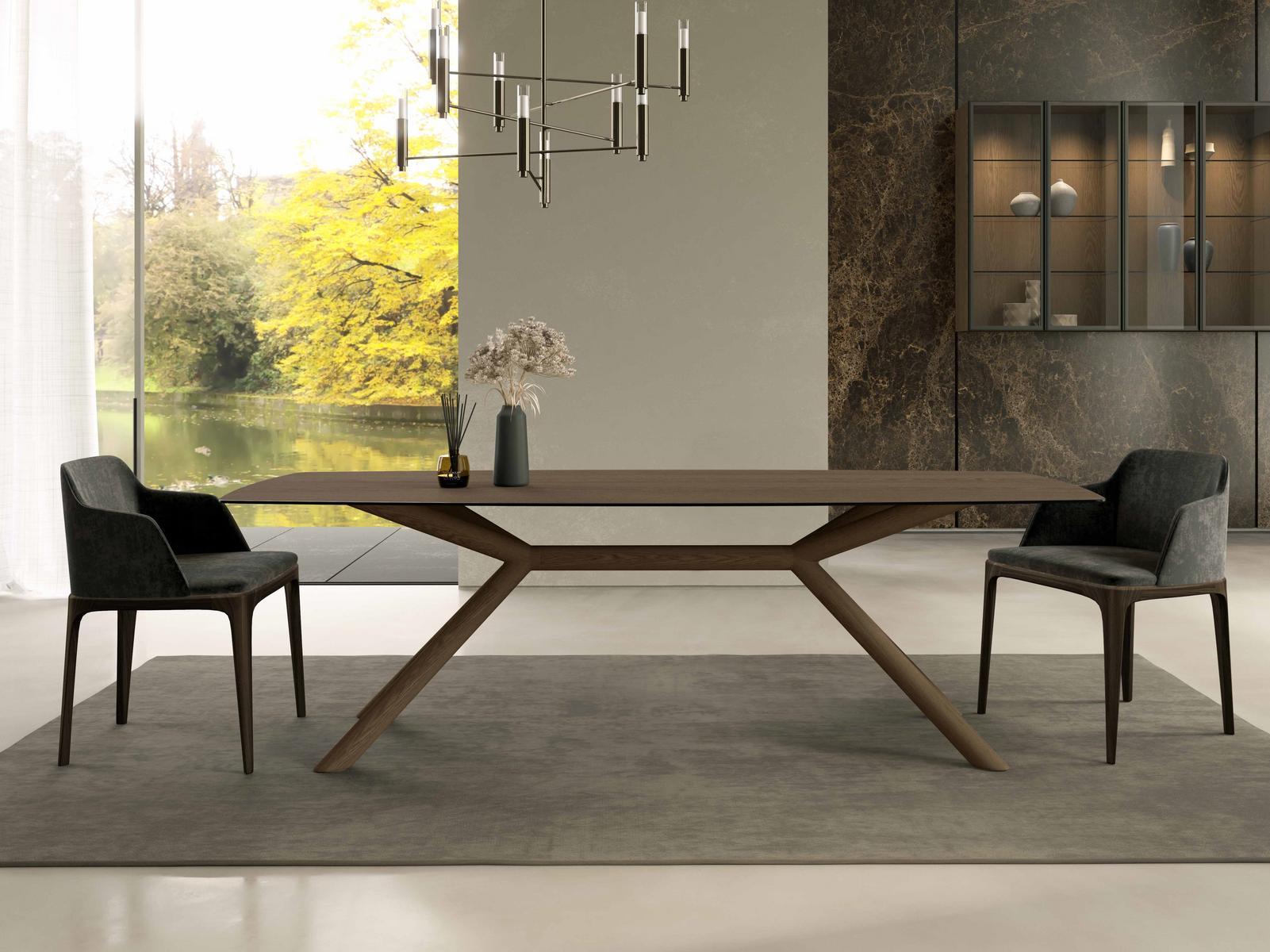 APOLLO Rectangular wooden dining table