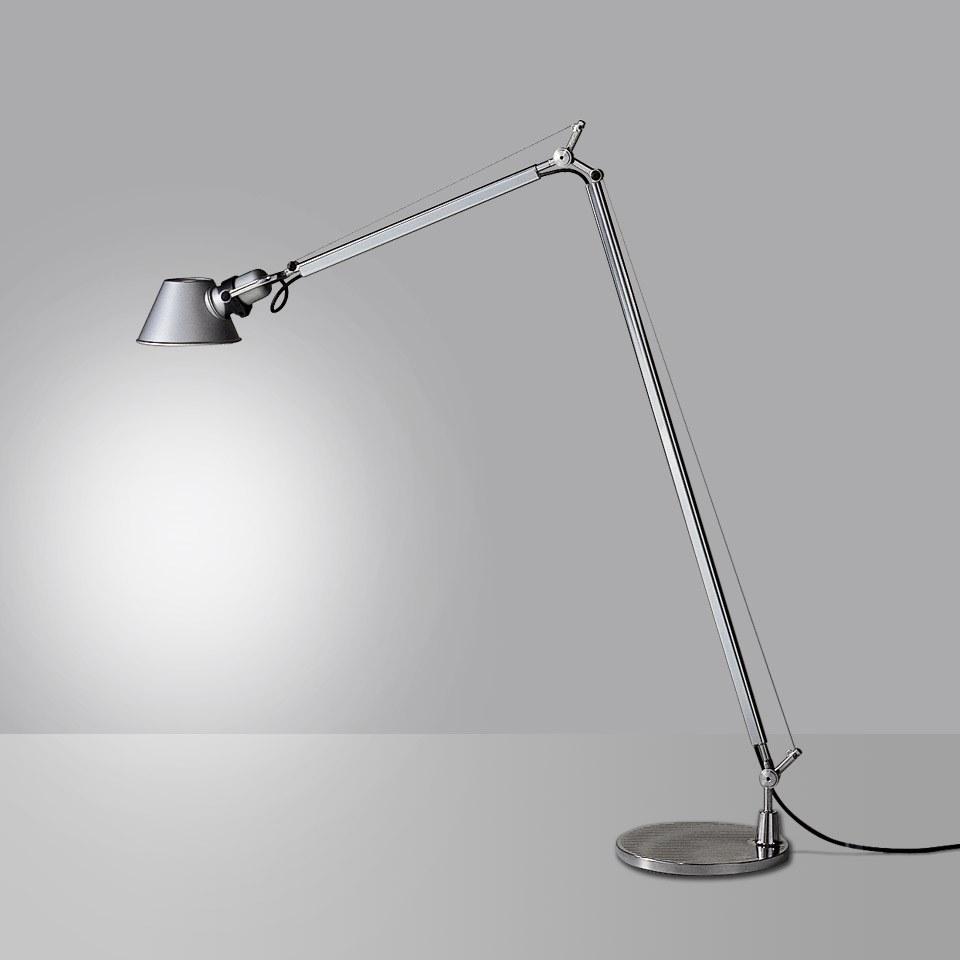 TOLOMEO READING FLOOR Reading adjustable aluminium floor lamp