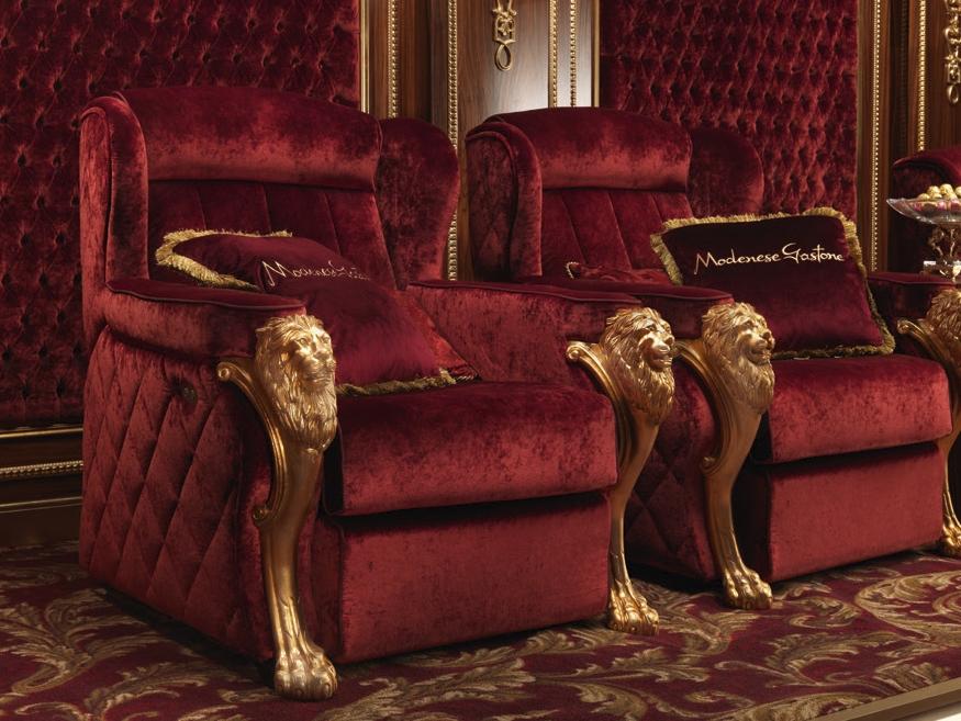 14429 Velvet armchair with armrests