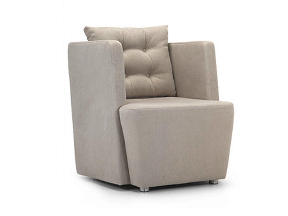 ARTIBELLA Upholstered fabric armchair with armrests