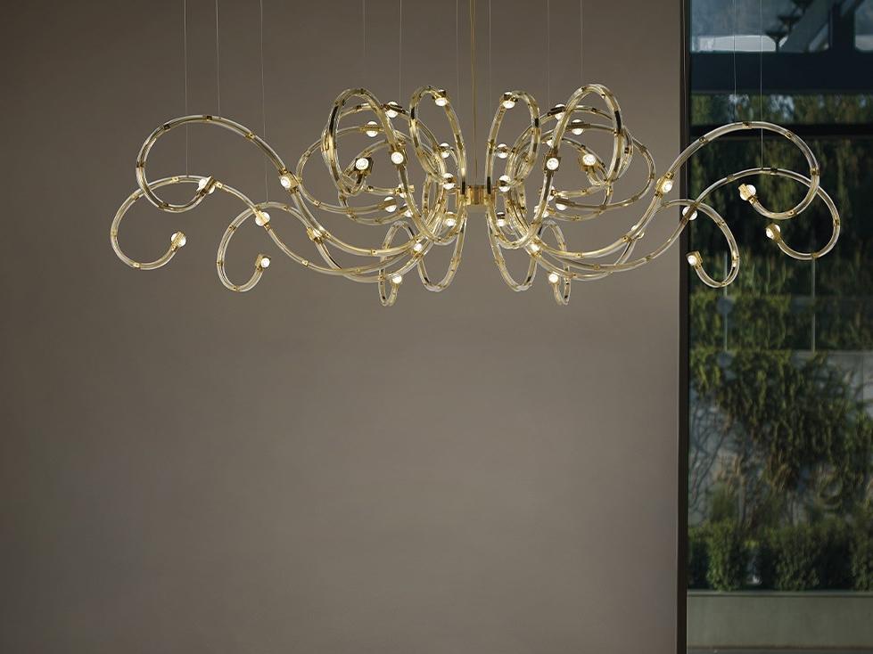 RAQAM Q5 LED metal chandelier with crystals RAQAM Q5 LED metal chandelier with crystals