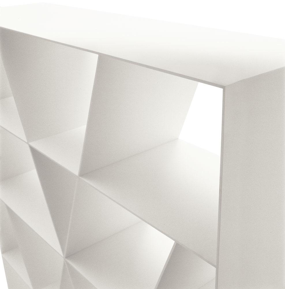 SHELF X Open double-sided Corian® bookcase