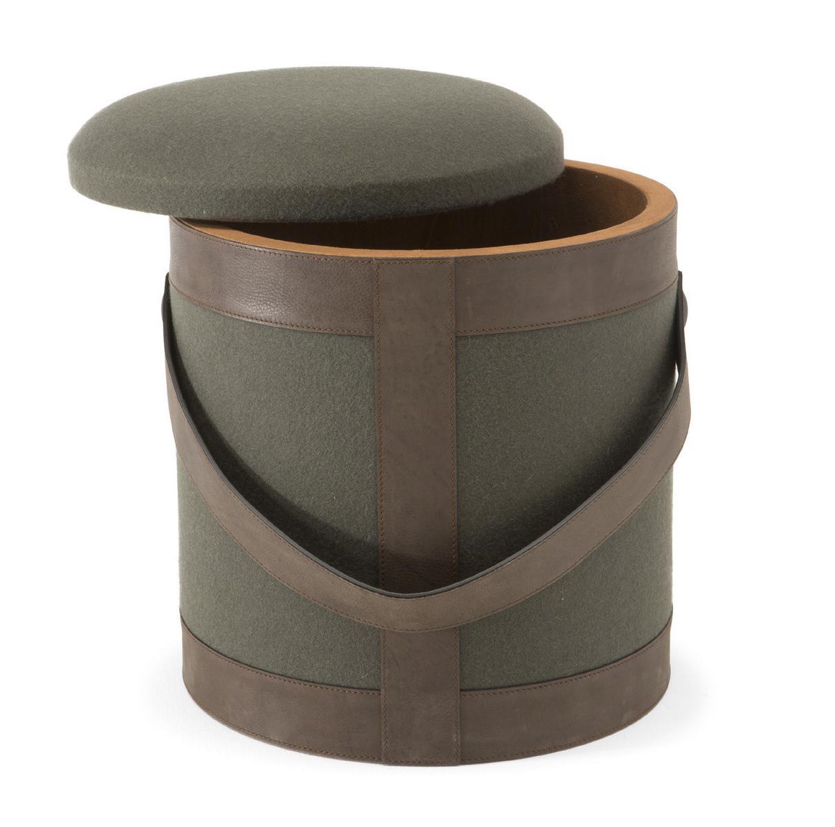 PIF PAF Storage round pouf