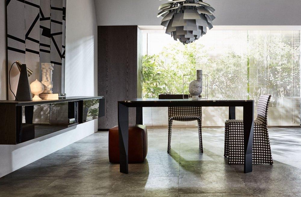 DIAMOND Square marble dining table