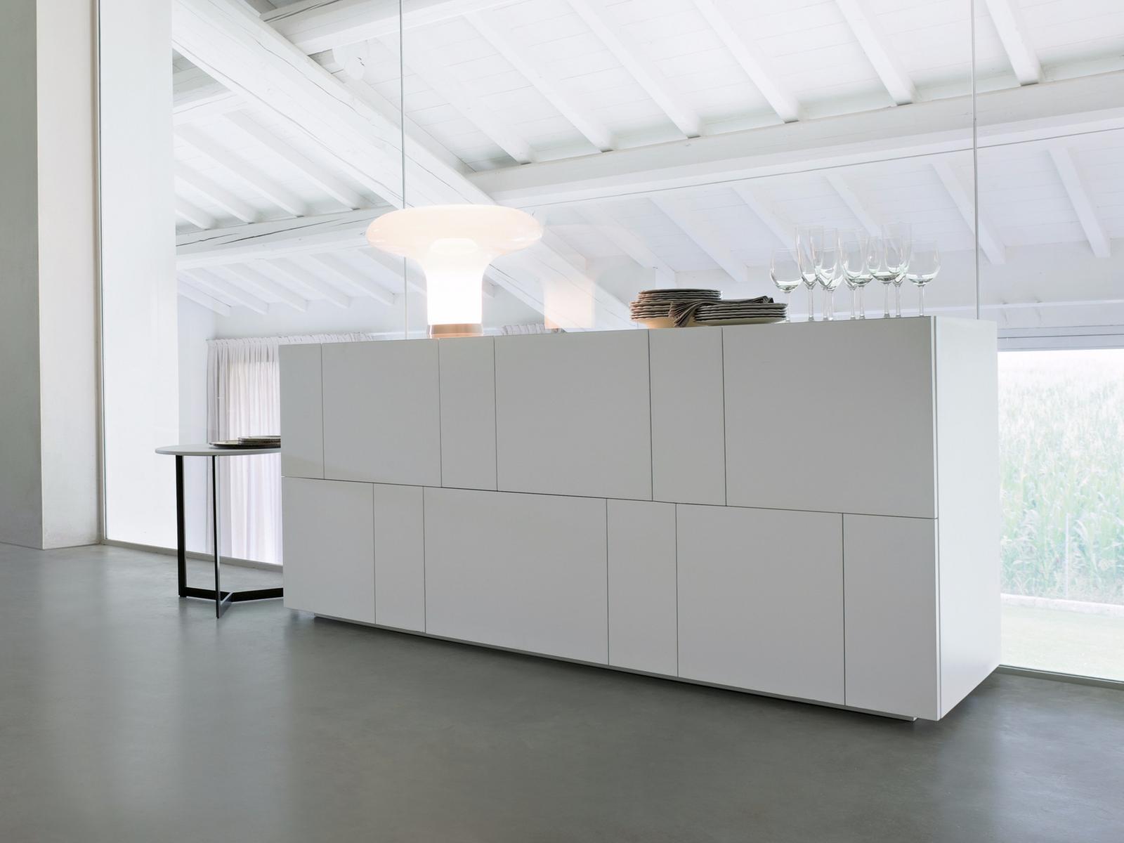 ORTELIA Lacquered sideboard with doors with drawers