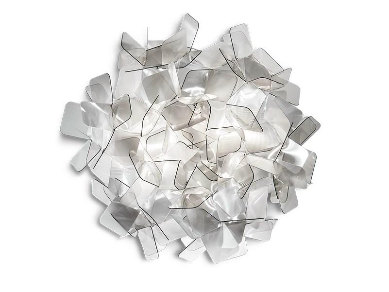 CLIZIA FUMÈ MEDIUM Lentiflex® and Cristalflex Fumé® wall lamp / ceiling lamp