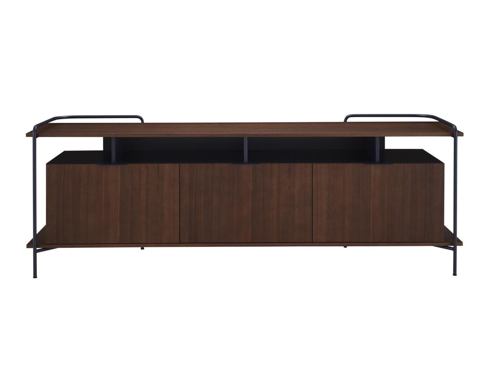 ALANDO Walnut sideboard with flap doors