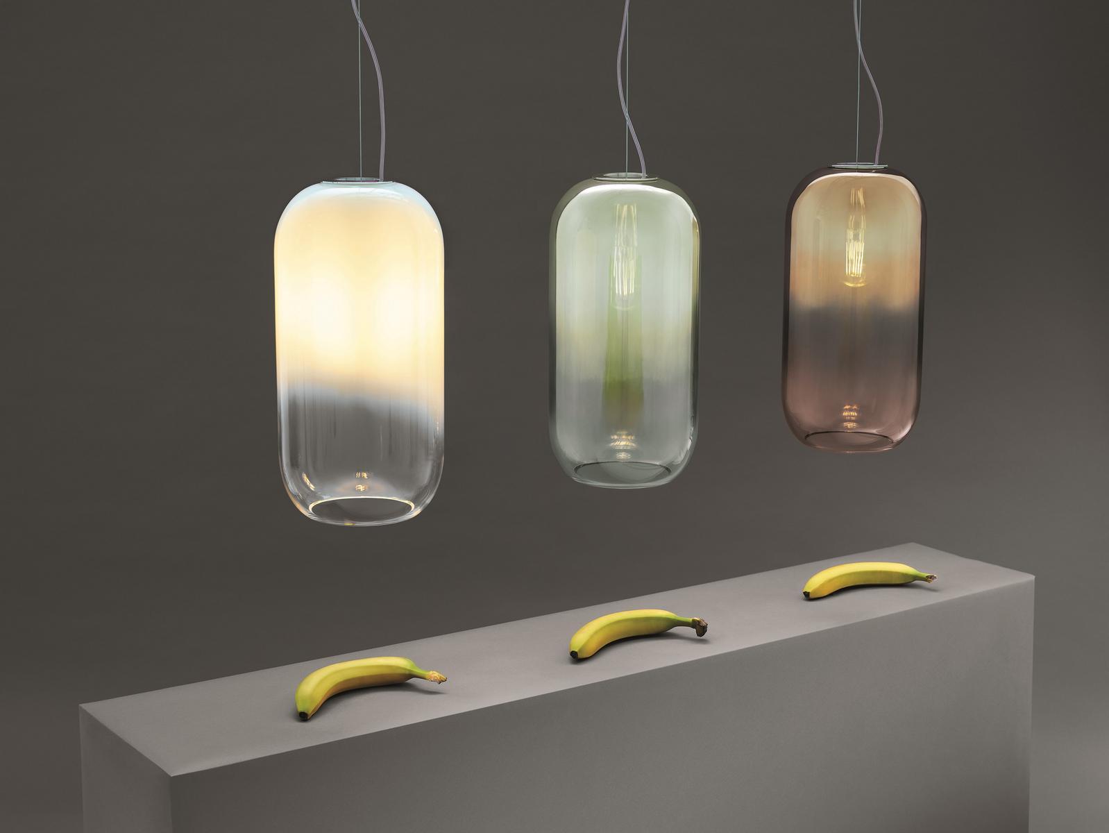 GOPLE LED blown glass pendant lamp