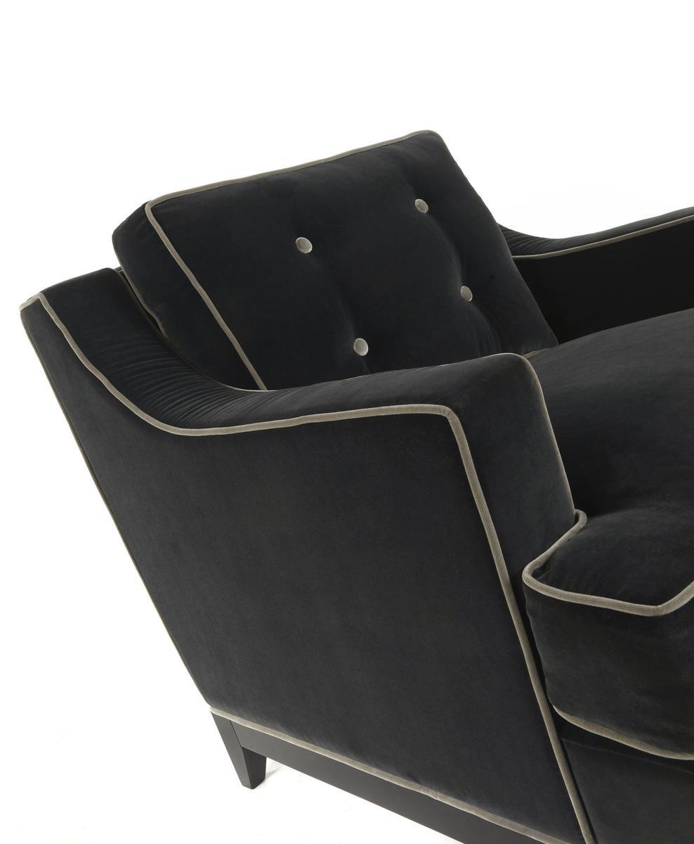 CLARK Fabric armchair with armrests