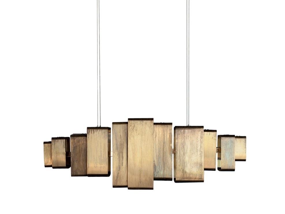 LAIS LED brass pendant lamp LAIS LED brass pendant lamp