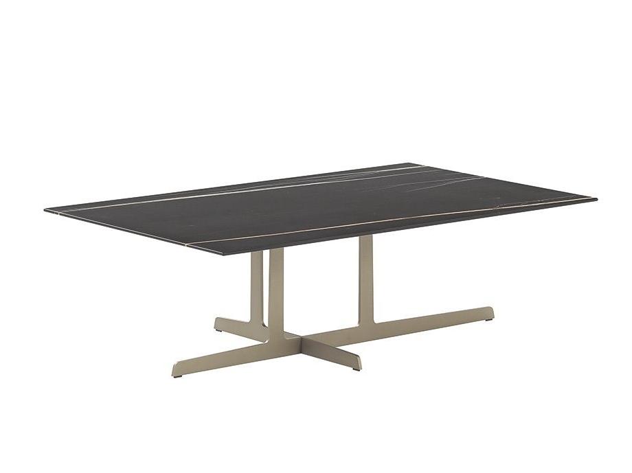 WESTSIDE Rectangular marble coffee table