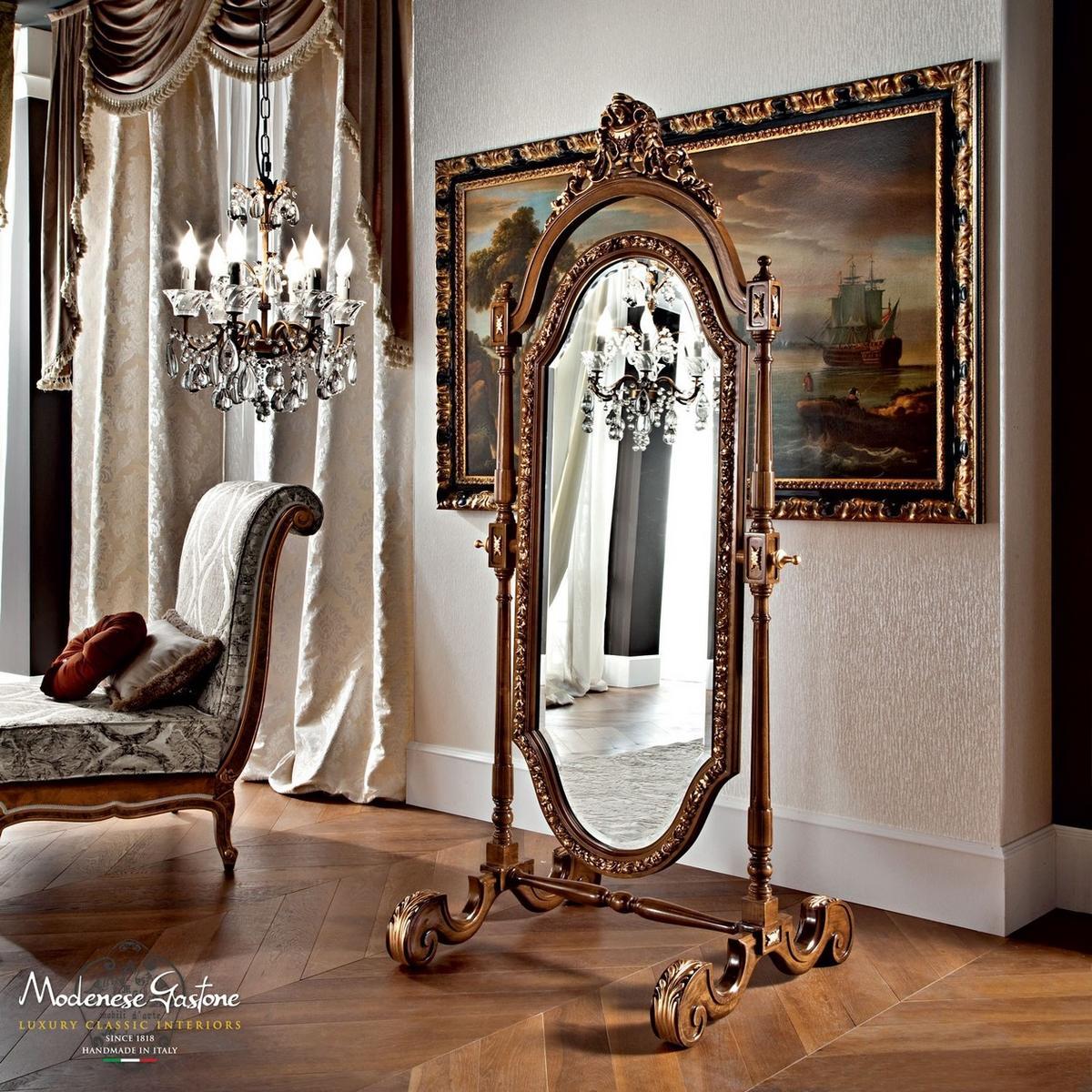 12652 Tilting freestanding framed mirror