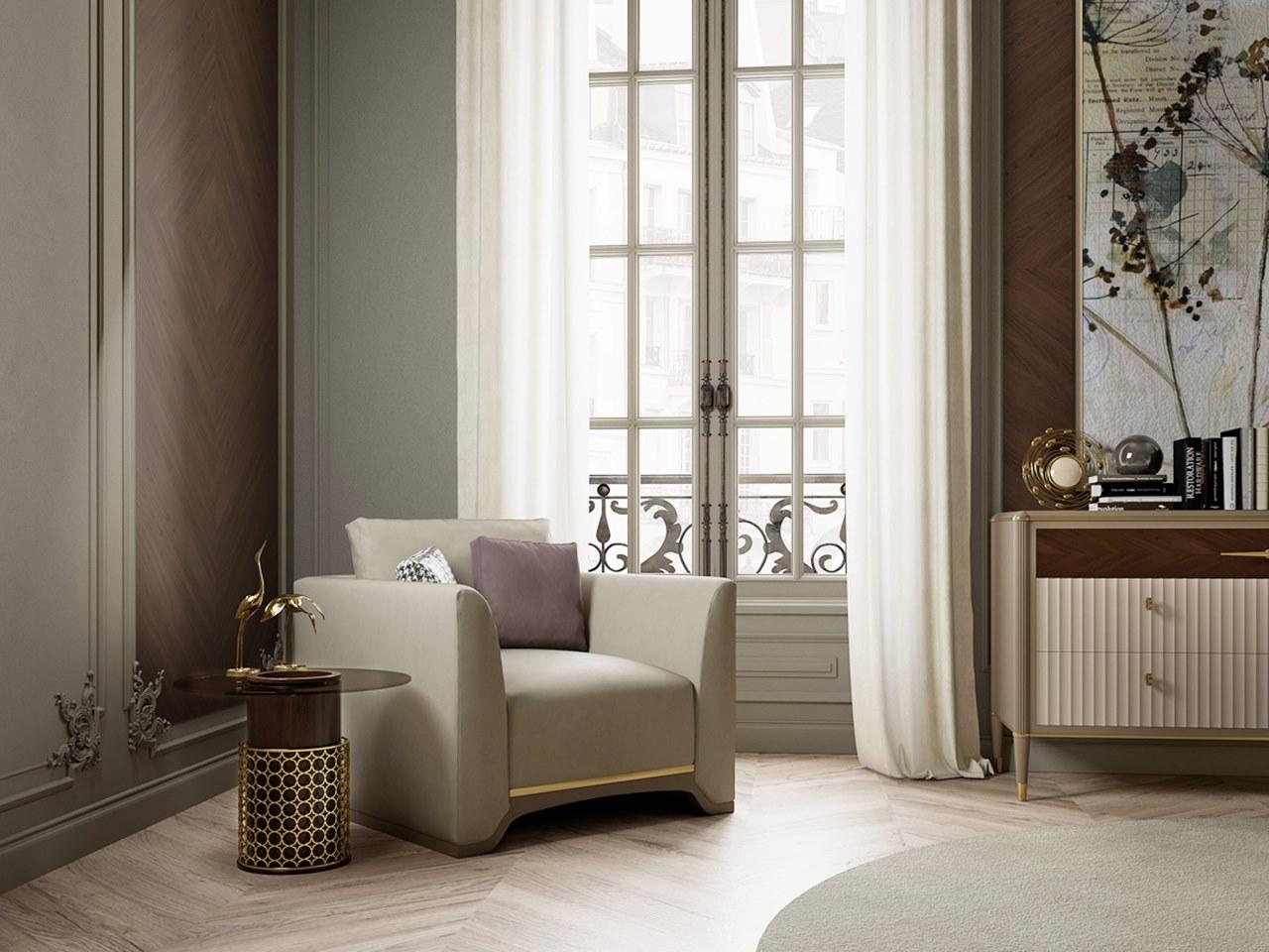 PR.332.1 Coffee table in canaletto walnut with glass top