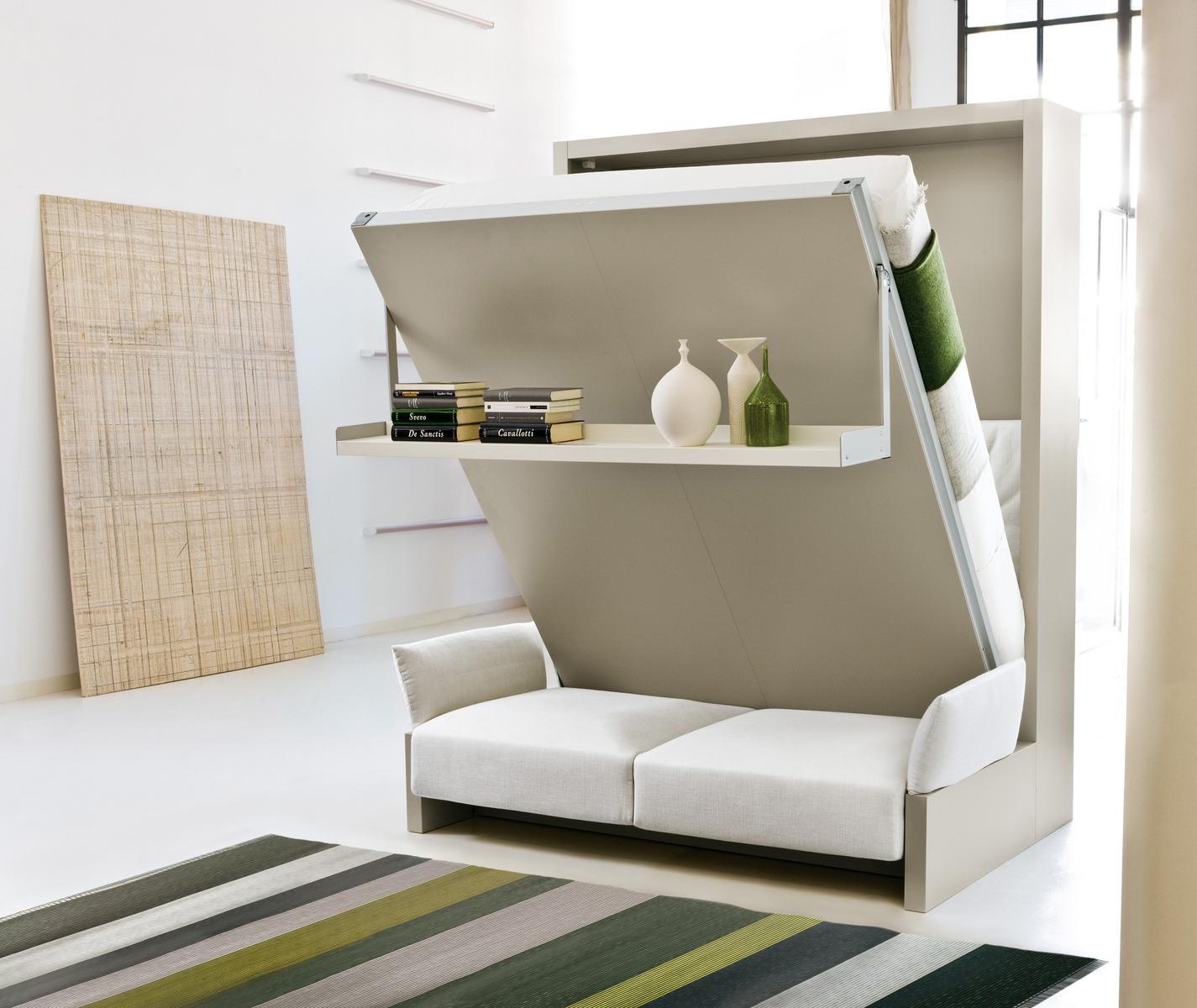 NUOVOLIOLÁ 10 Convertible fabric sofa with storage space