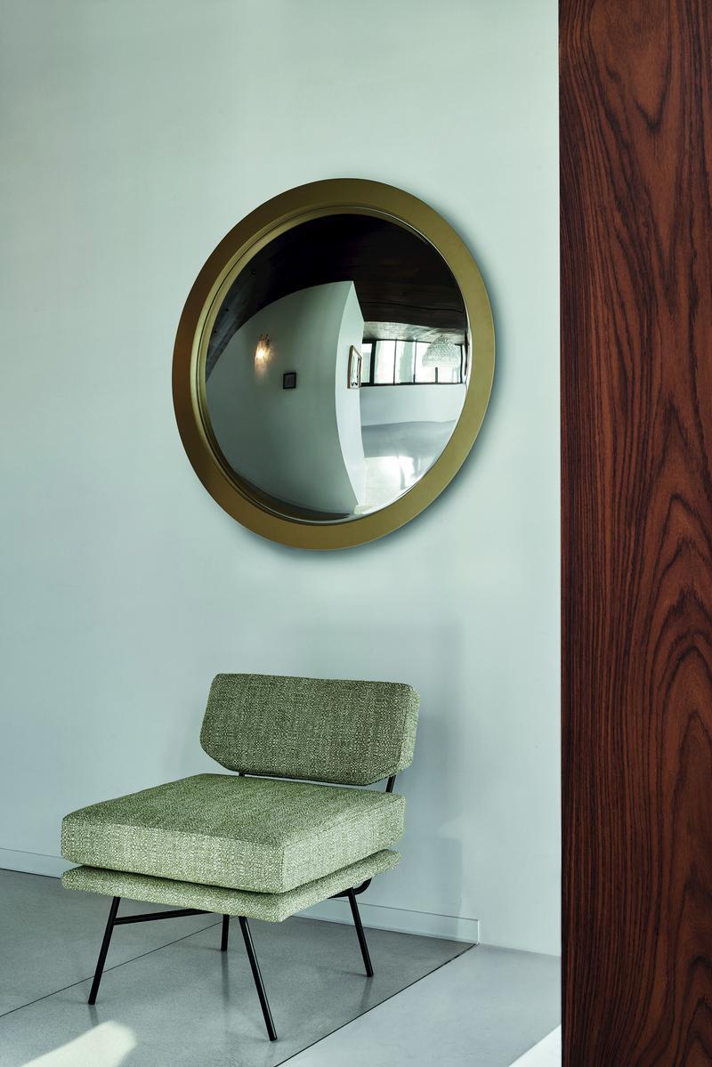 CICLOPE Round wall-mounted framed mirror