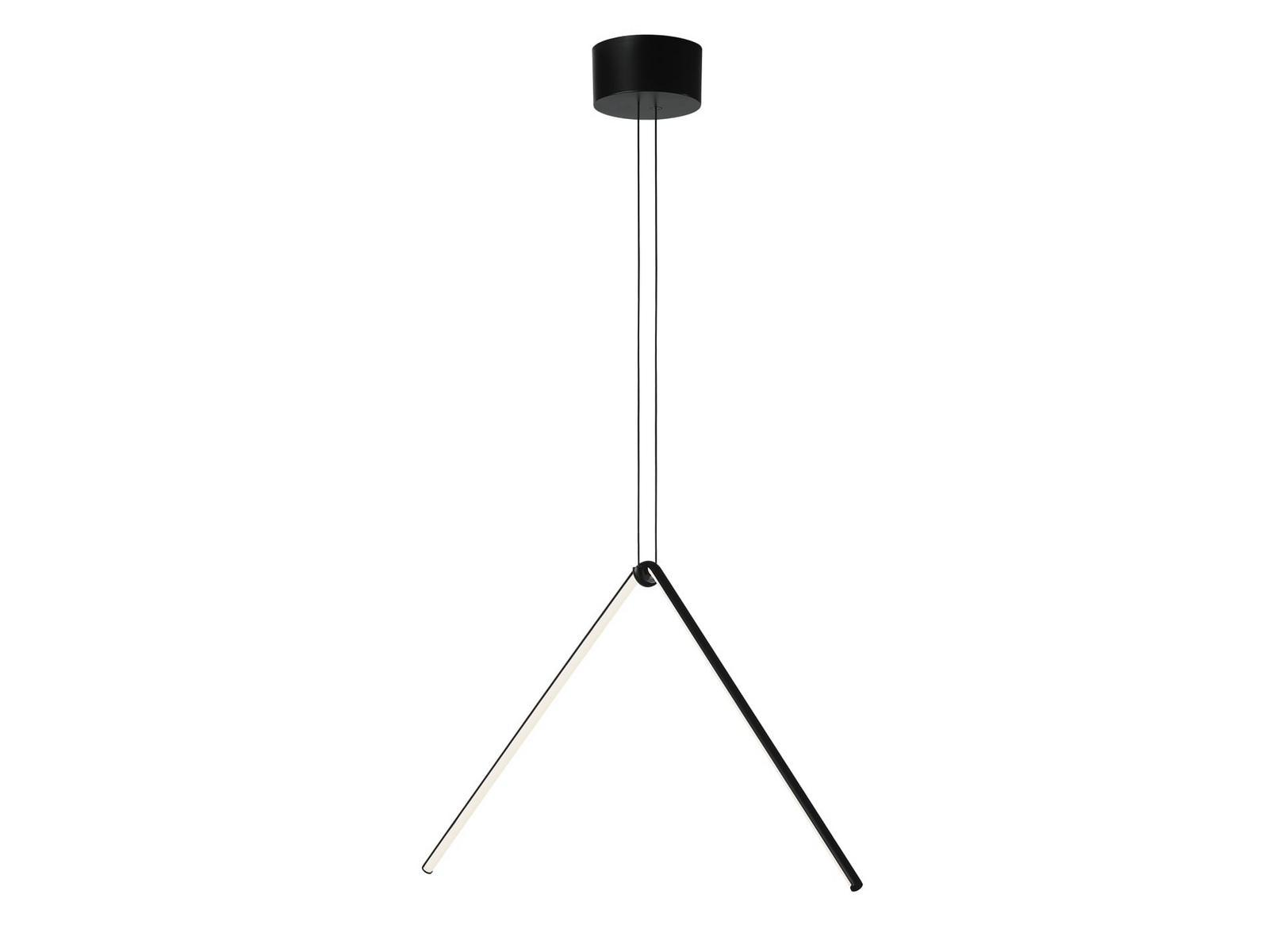 ARRANGEMENTS BROKEN LINE LED powder coated aluminium pendant lamp