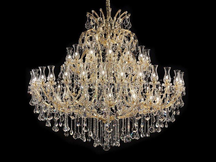 MARIA TERESA VE 905 Painted metal chandelier with crystals