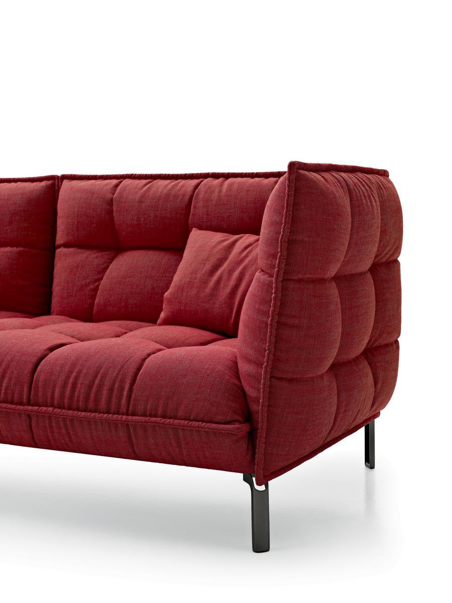 HUSK Tufted fabric sofa