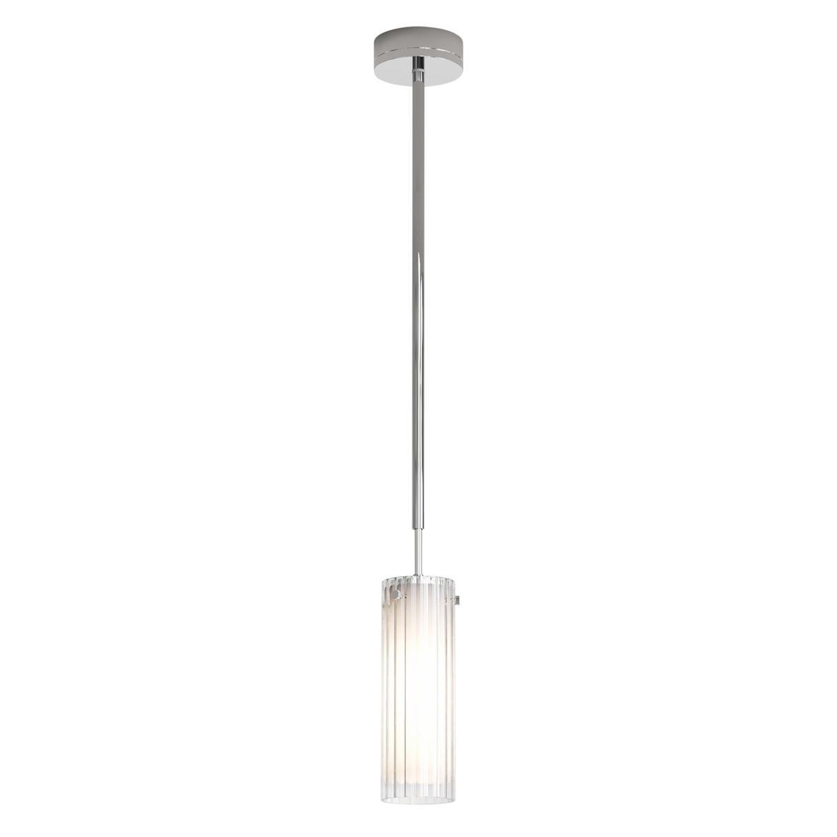 OTTAVINO Adjustable LED pendant lamp in glass and metal