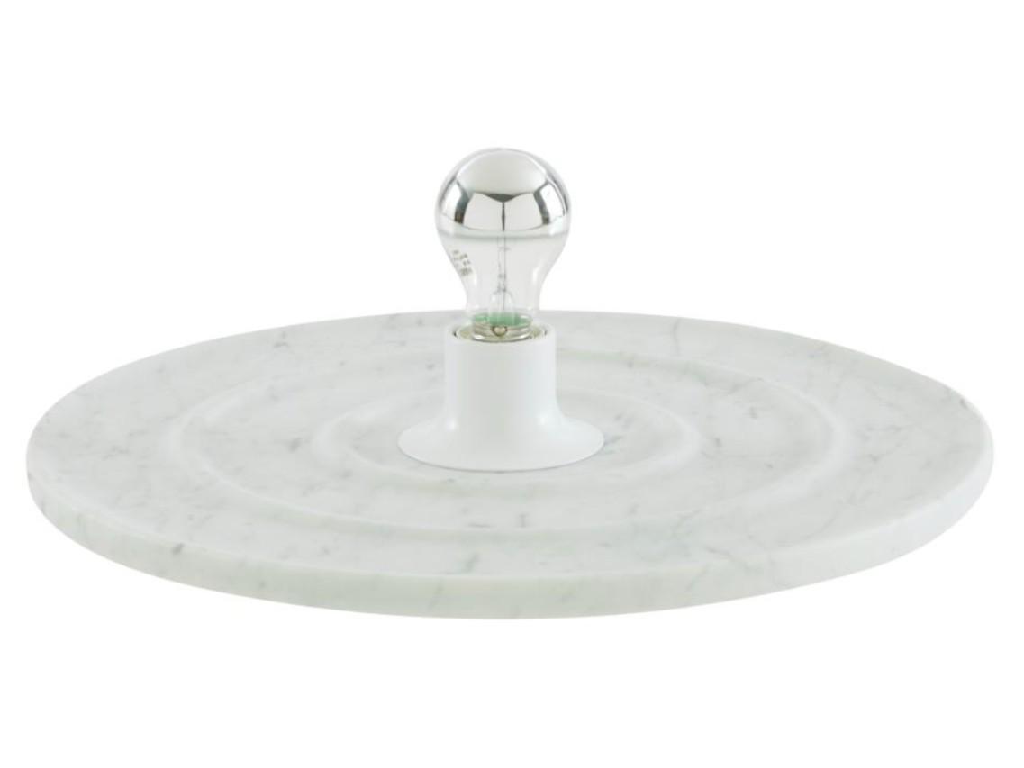 RONDE Carrara marble table lamp