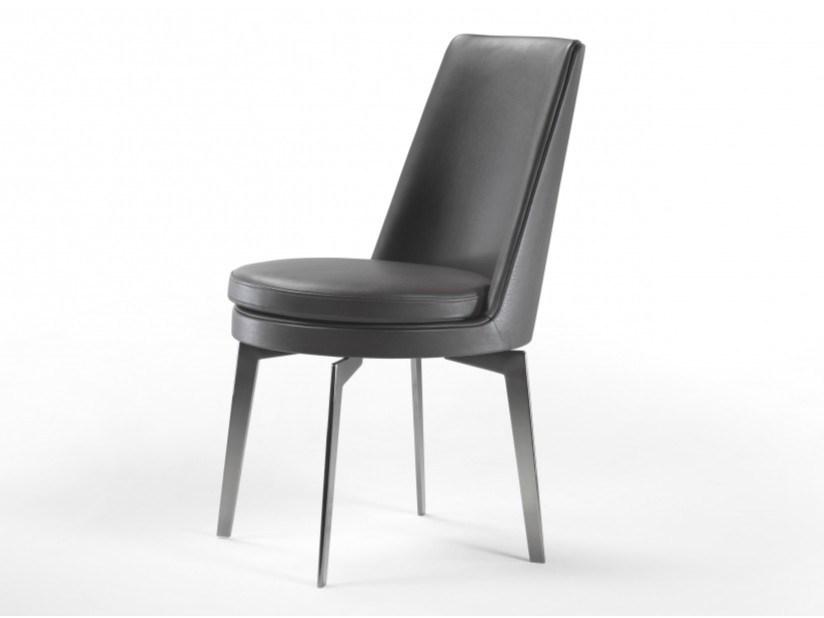 FEEL GOOD Leather chair with integrated cushion