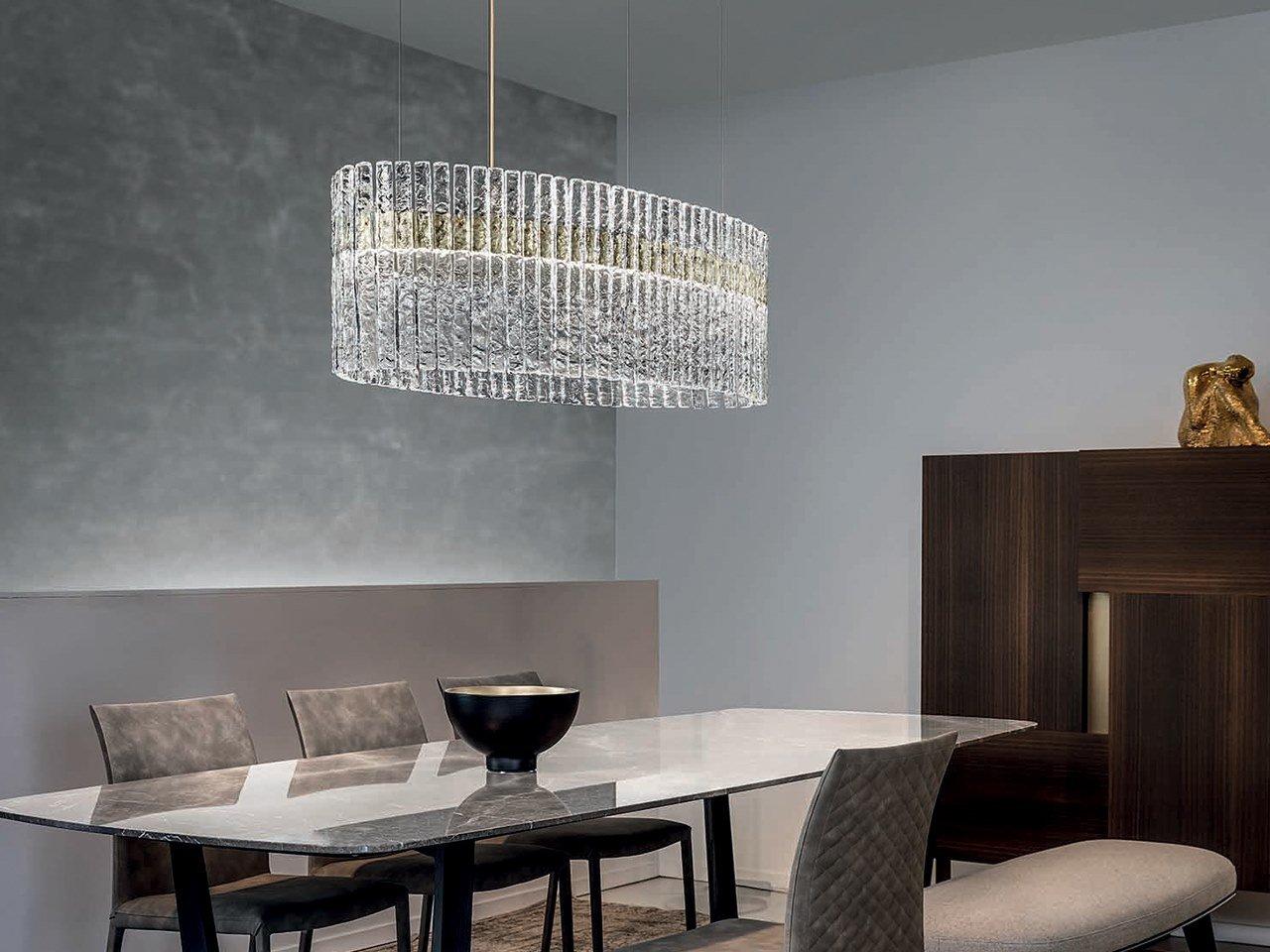 VEGAS S OV120 LED glass pendant lamp