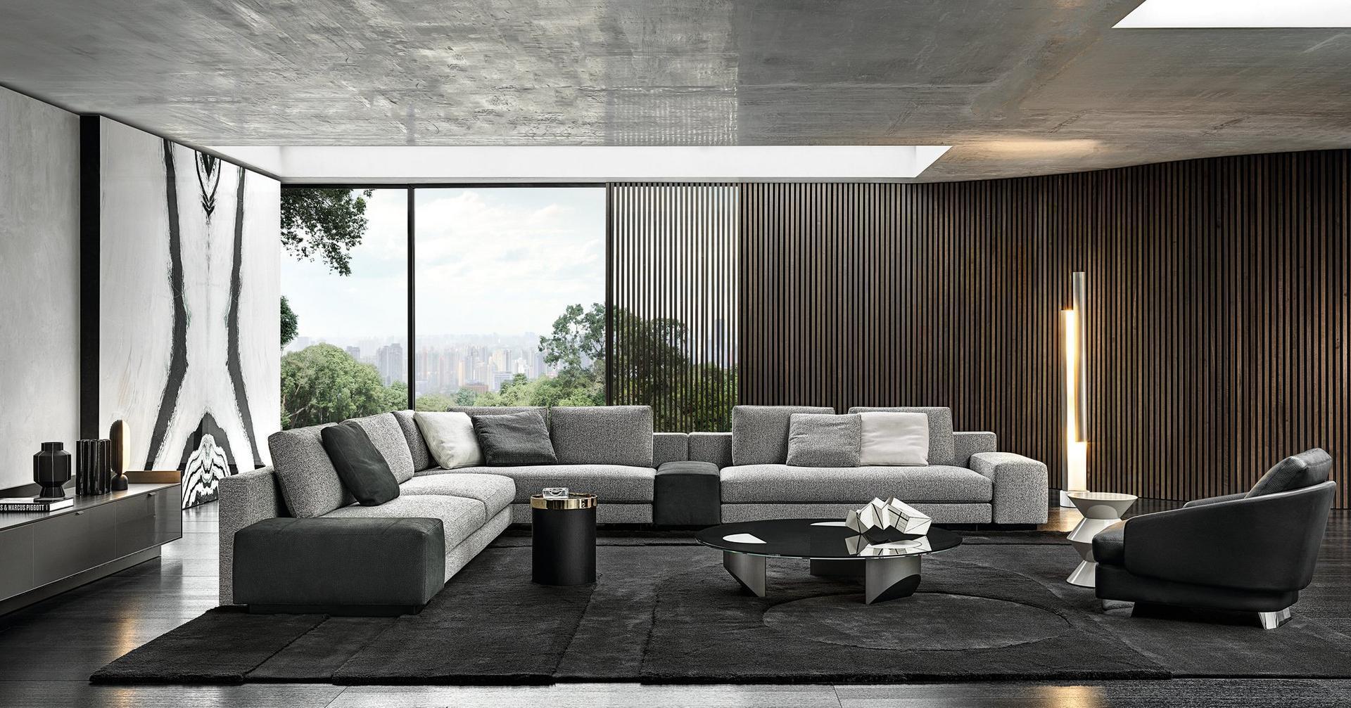 DANIELS Sectional modular fabric sofa