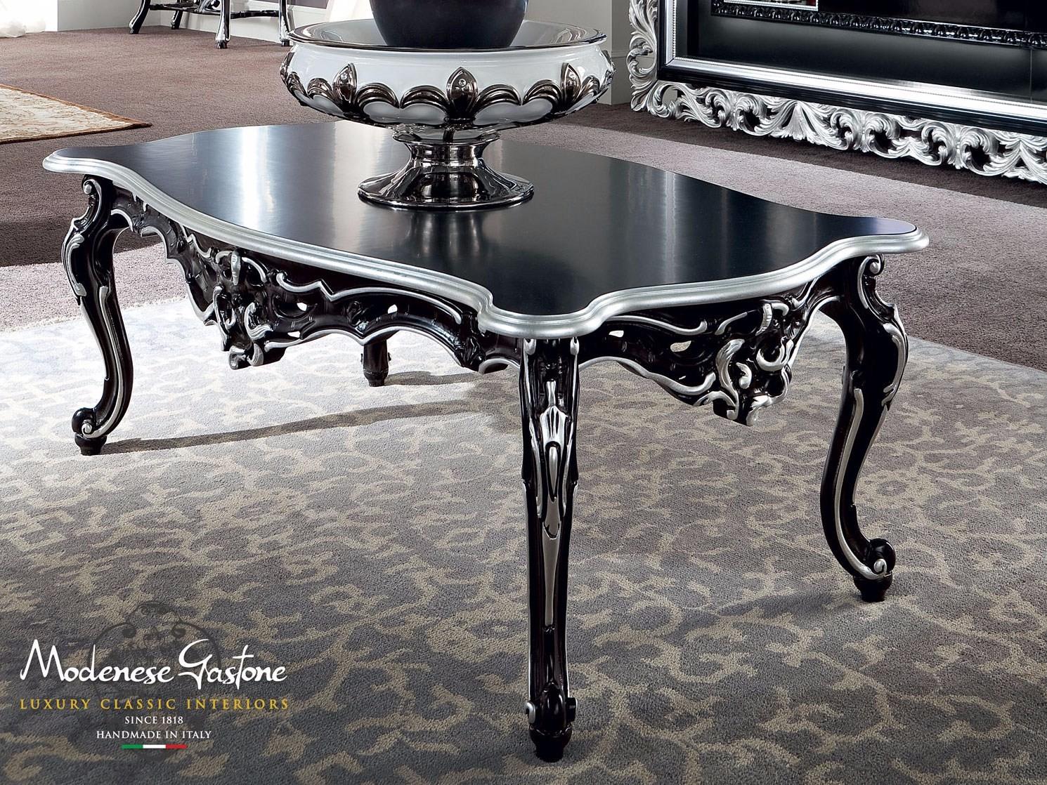 13659 Low rectangular coffee table for living room