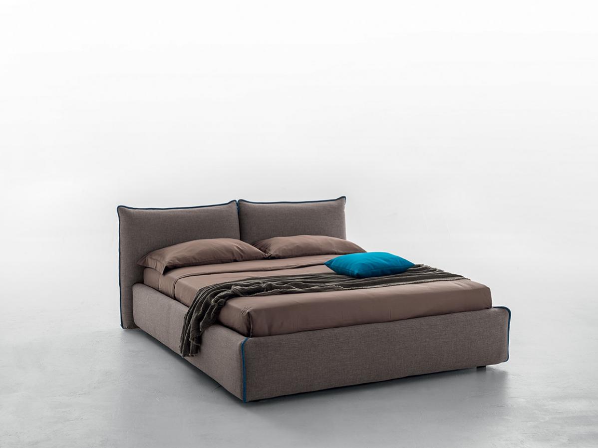 JOY Upholstered fabric double bed