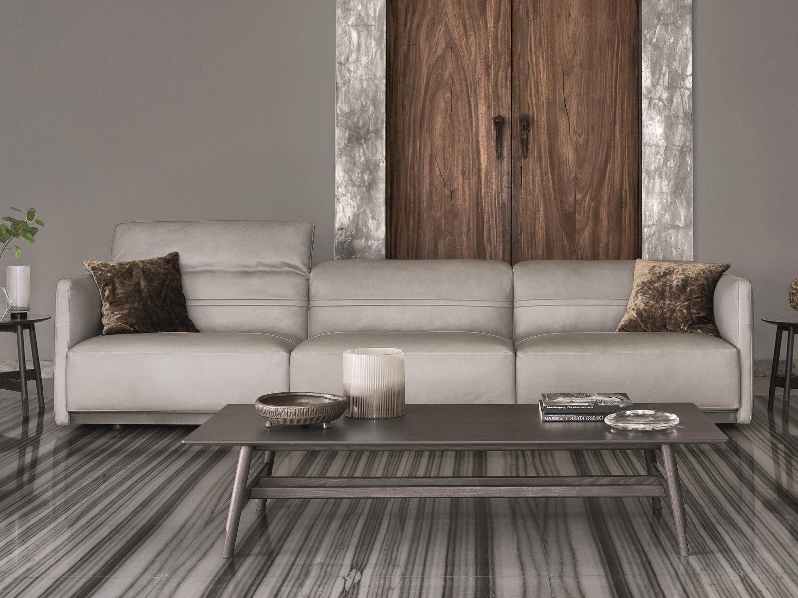ARLOTT LOW Sectional leather sofa