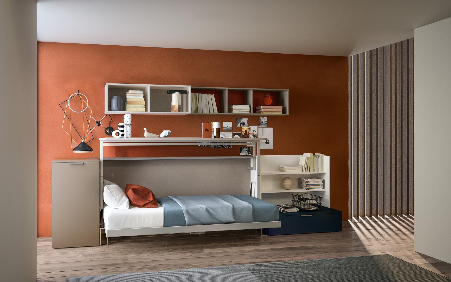 CABRIO IN Wooden bedroom set with pull-out bed