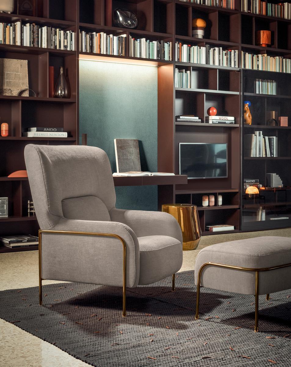 PLATEA Bergere armchair with armrests