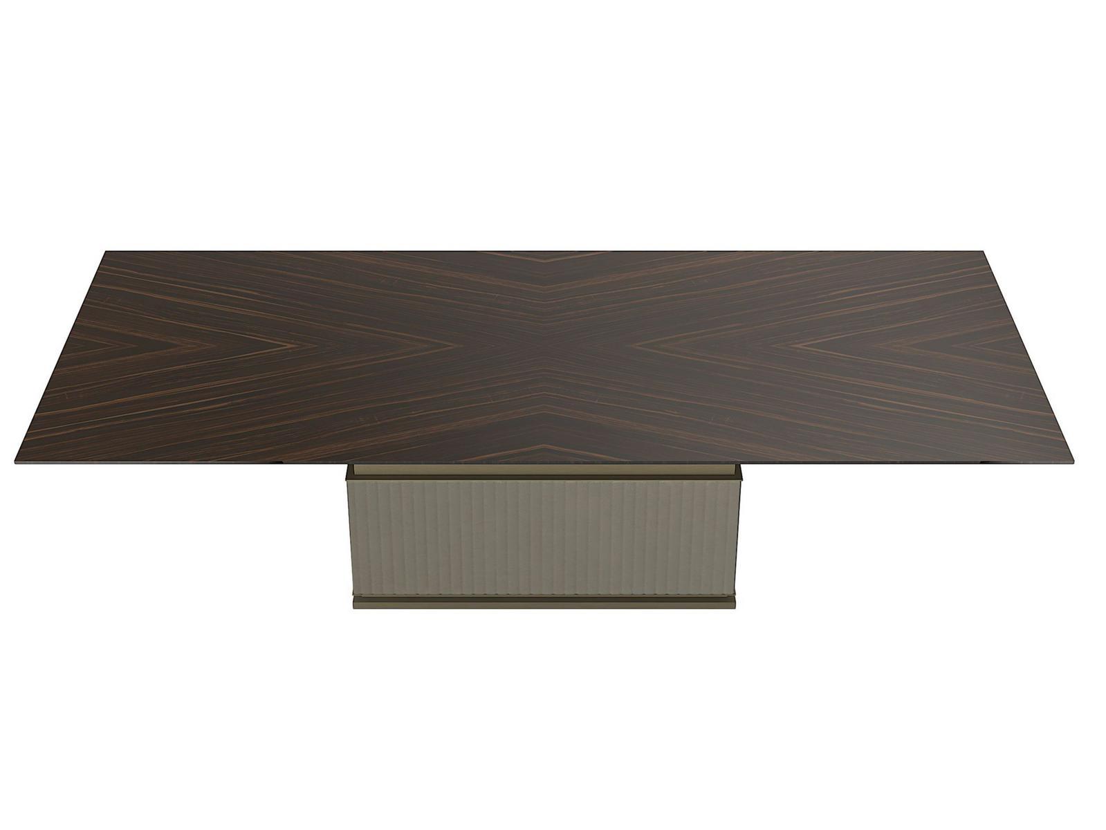 ROCK R Rectangular wooden dining table