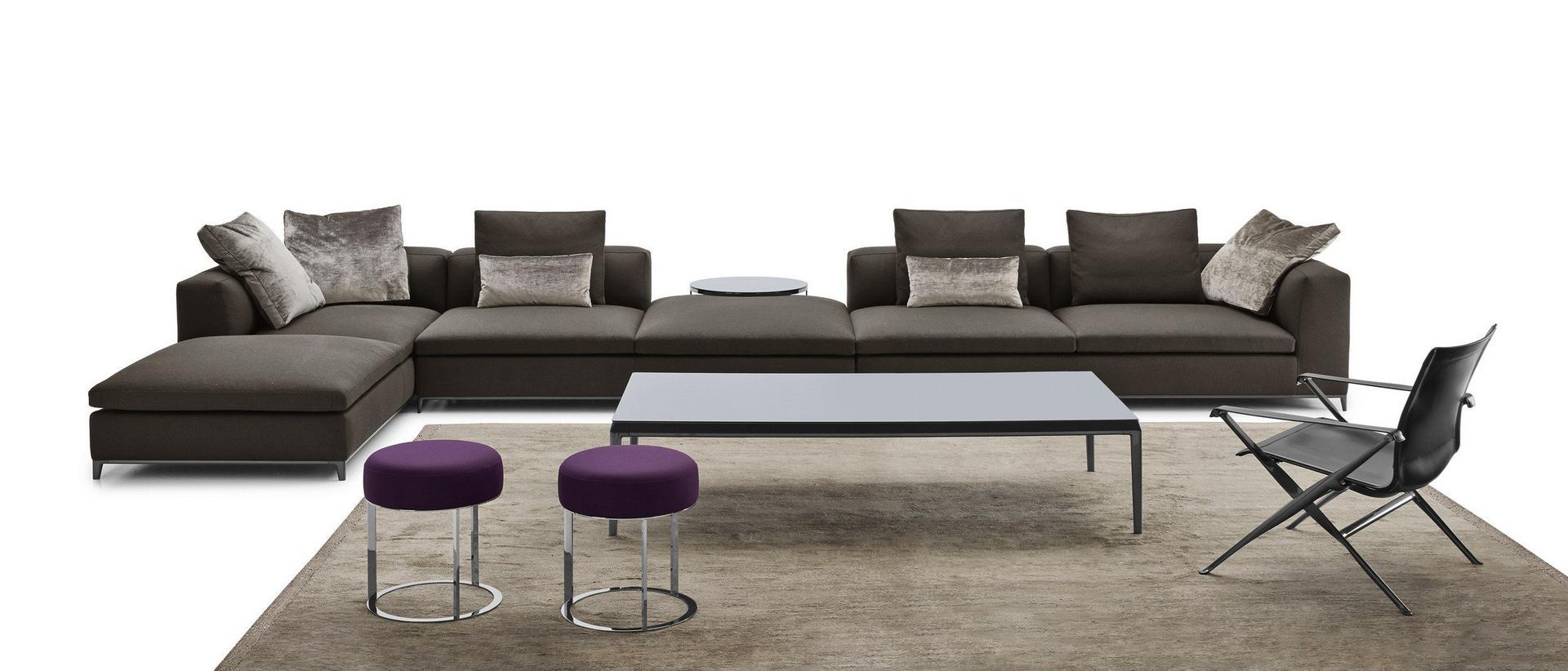 MICHEL CLUB Corner sectional fabric sofa