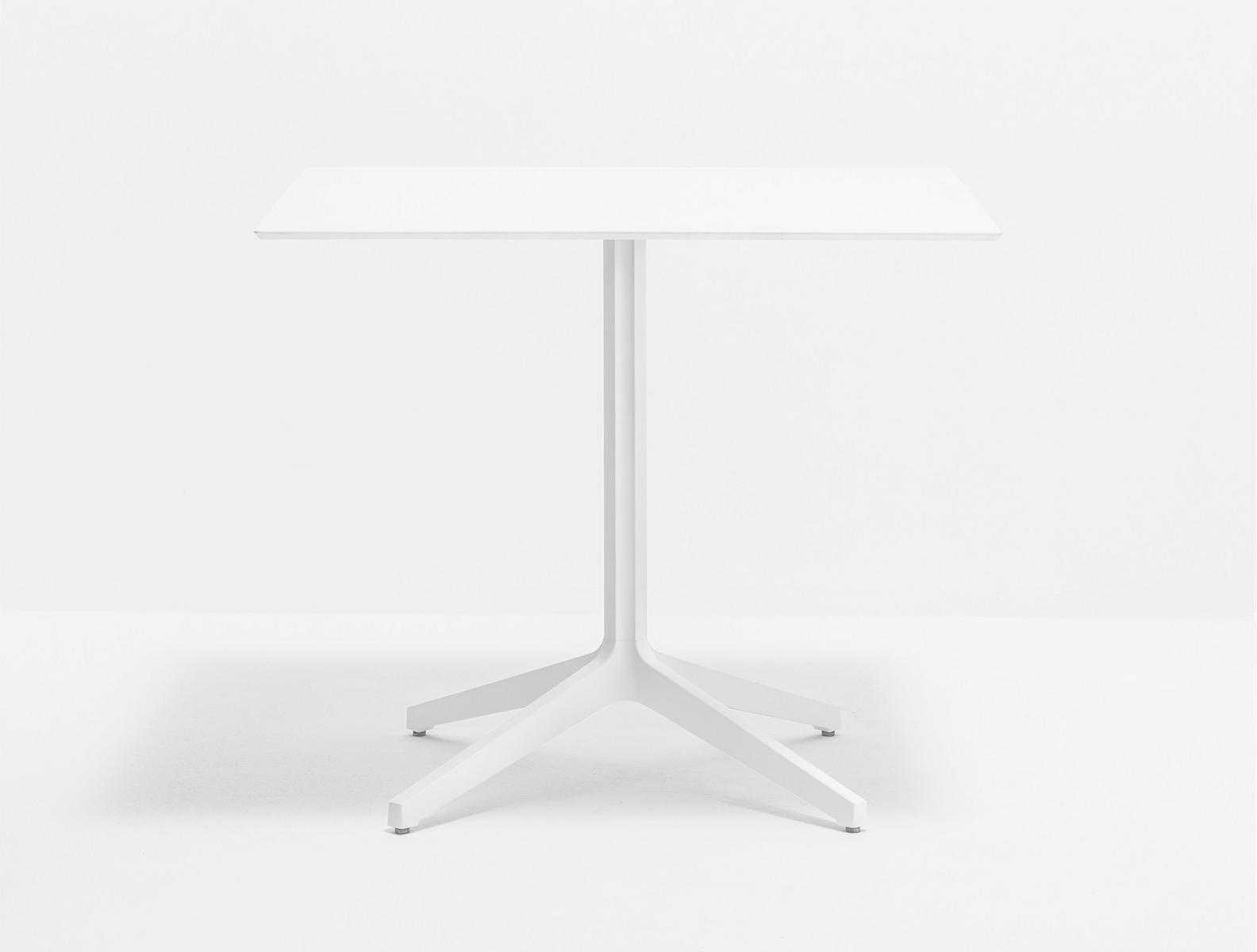 YPSILON 4 4795 Square aluminium coffee table with 4-star base