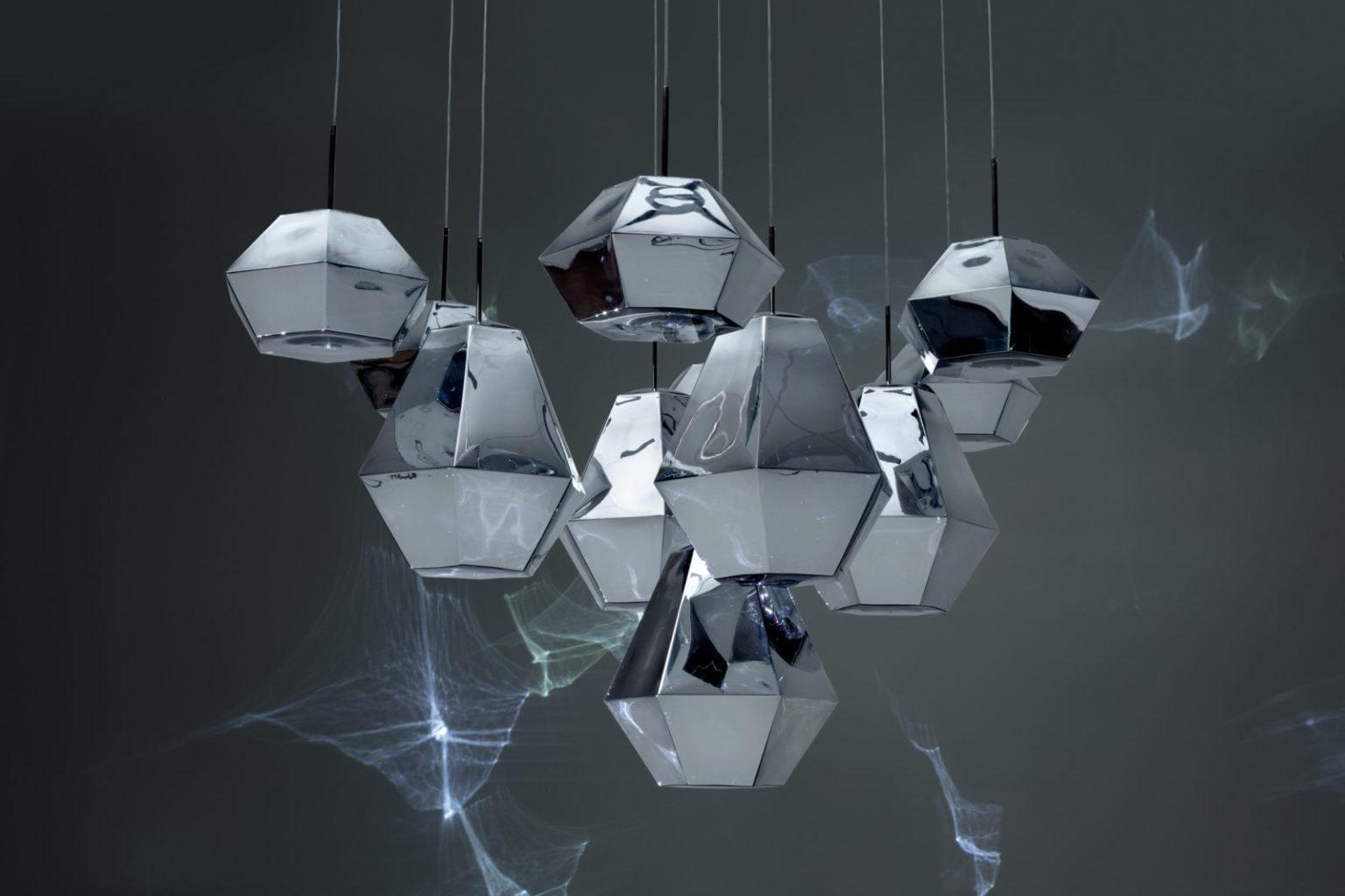 CUT Polycarbonate (pc) pendant lamp in a contemporary style