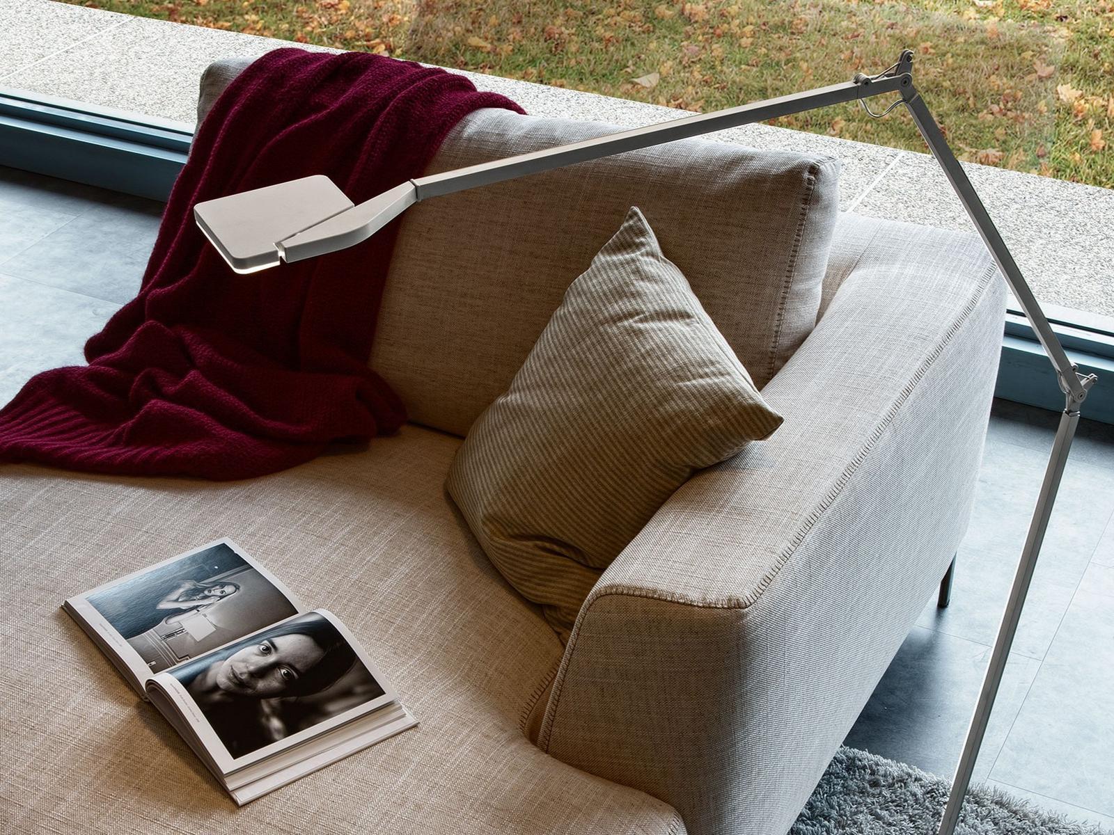 JACKIE IOT Contemporary style LED direct light height-adjustable aluminium floor lamp