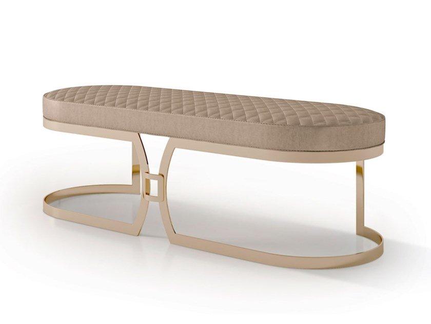 7087 - 7387 Upholstered bench with metal base