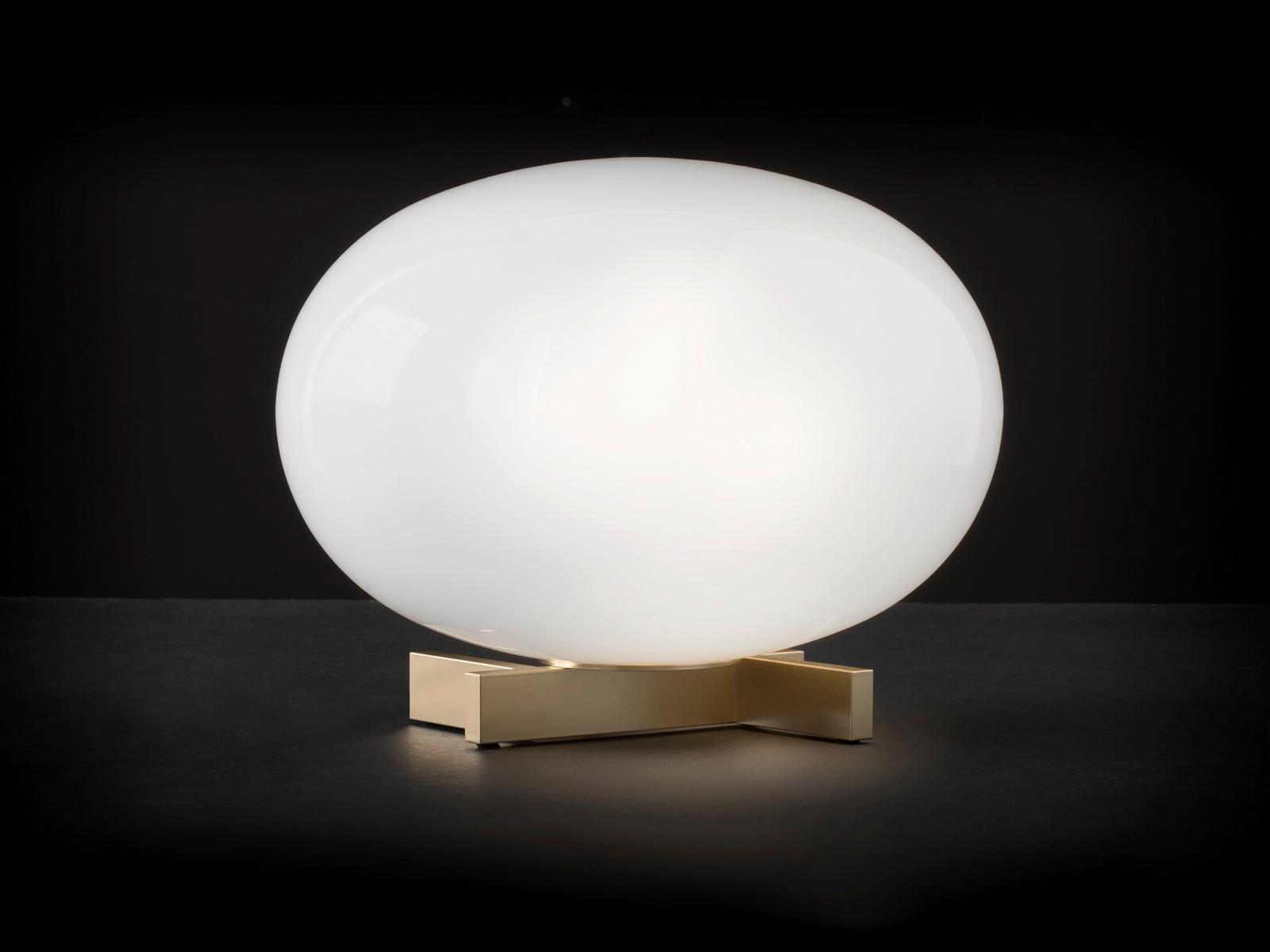 ALBA - 265 Brass and glass table lamp