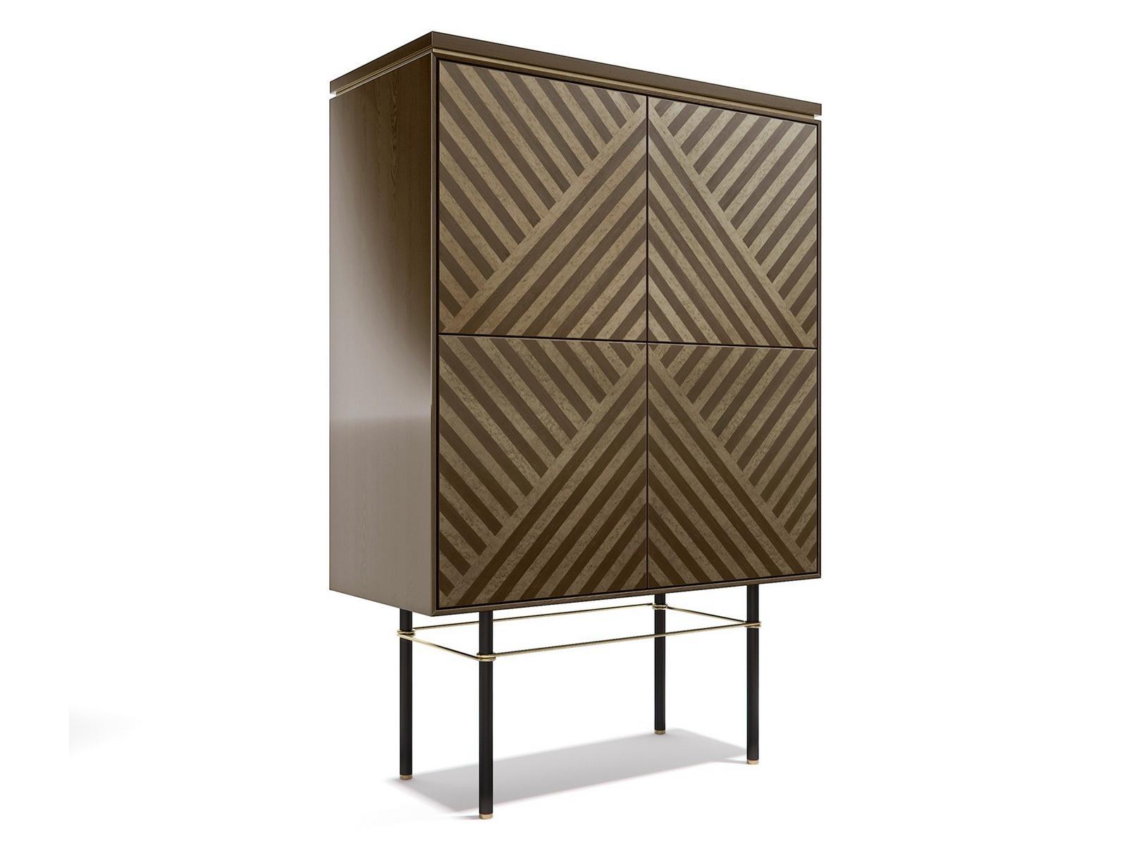 ZEFIRO Wooden highboard with doors