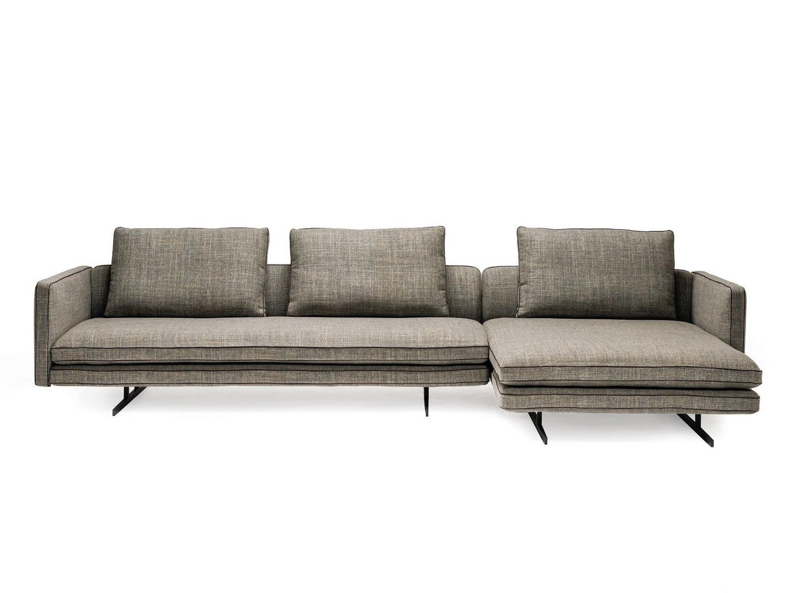 MOSS Fabric sofa with chaise longue
