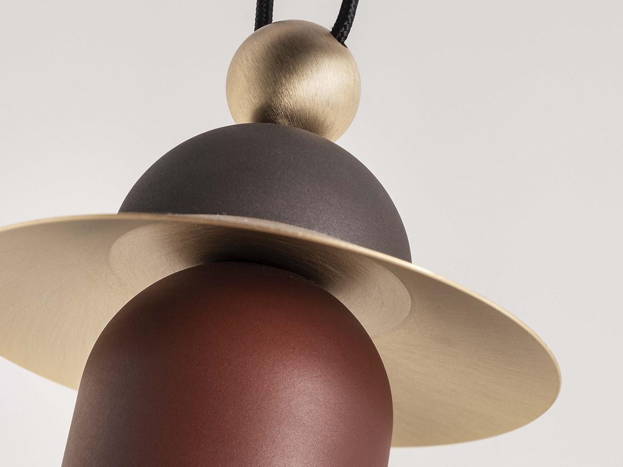 NAPPE C10 LED painted metal pendant lamp