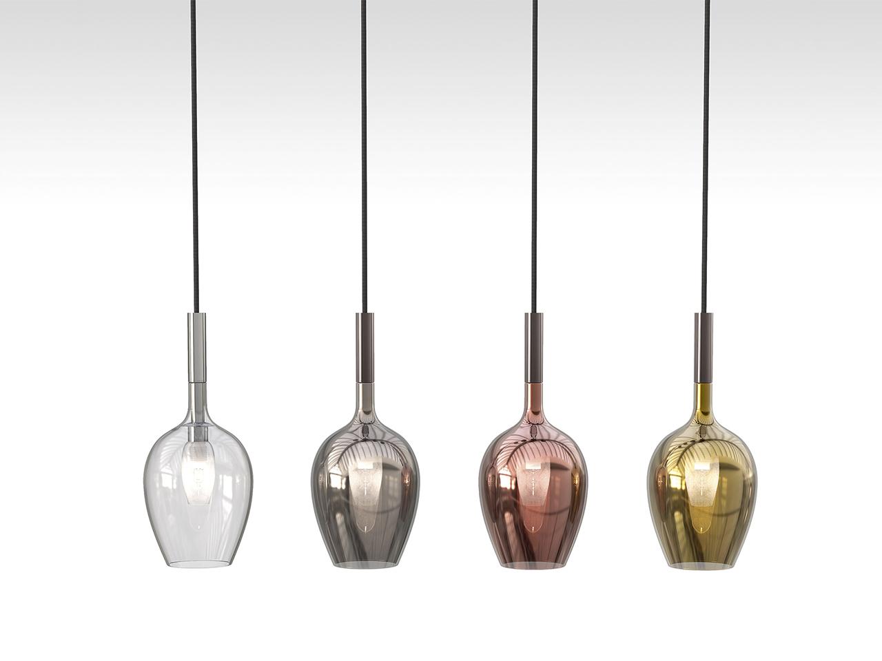 ROSÈ 3050/S1 Blown glass pendant lamp