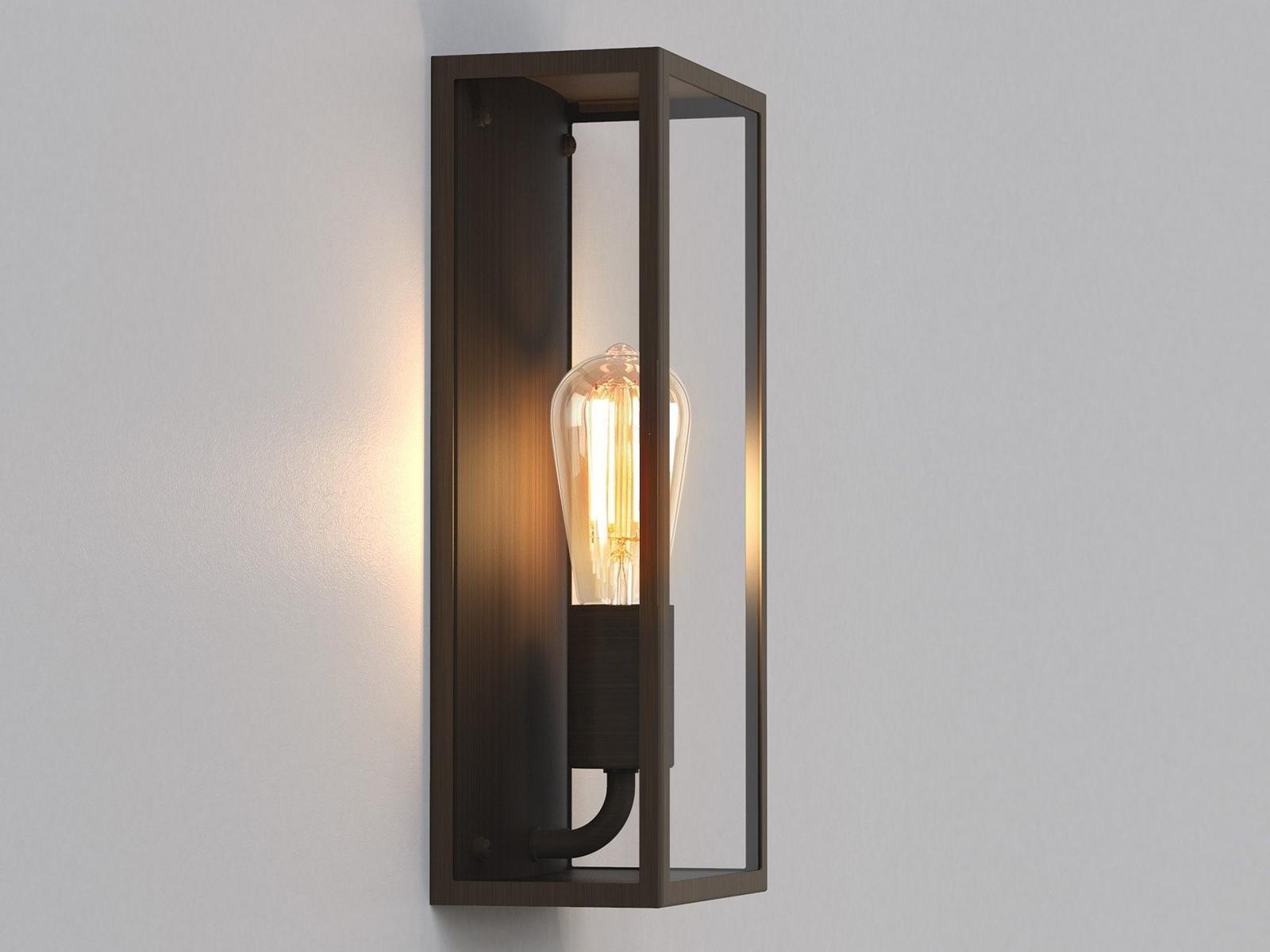MESSINA Glass and steel outdoor wall lamp with dimmer MESSINA Glass and steel outdoor wall lamp with dimmer