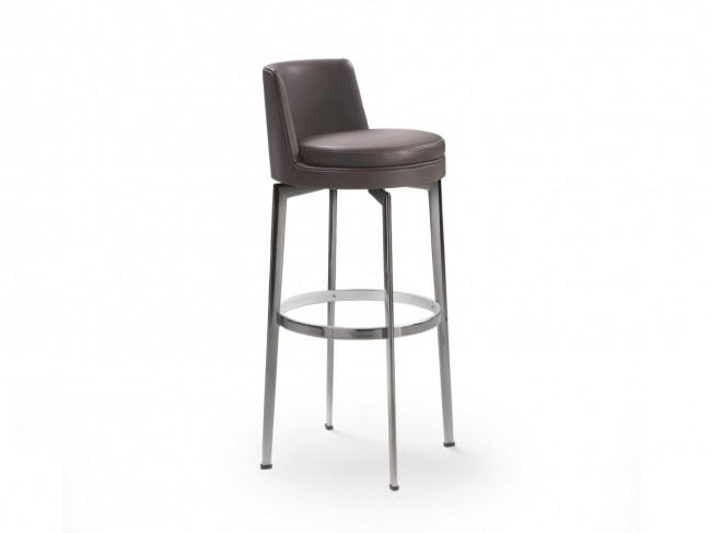 FEEL GOOD High upholstered leather stool