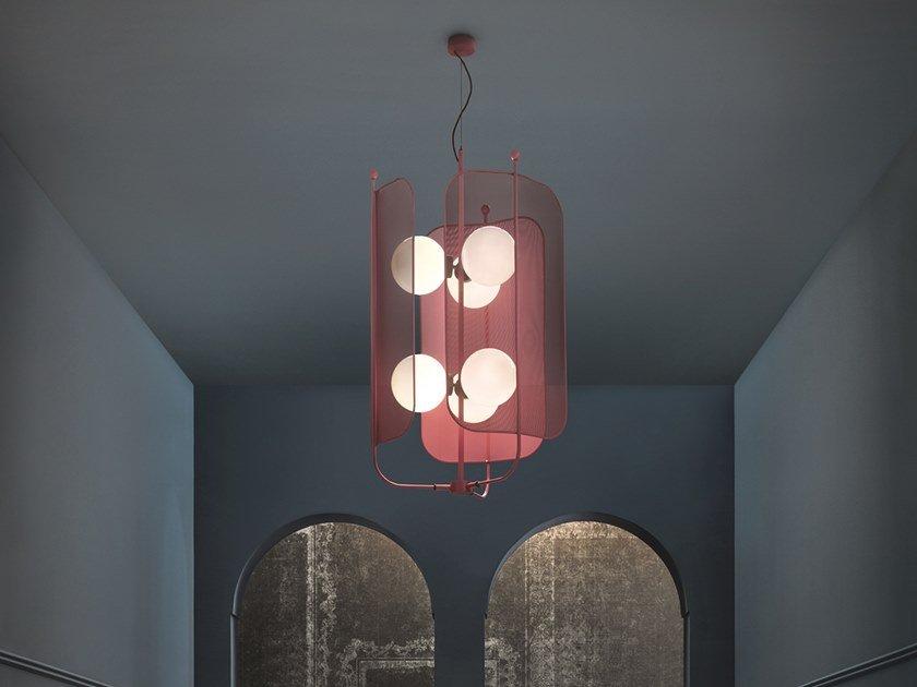 PAPILIO S3+3 Painted metal chandelier PAPILIO S3+3 Painted metal chandelier